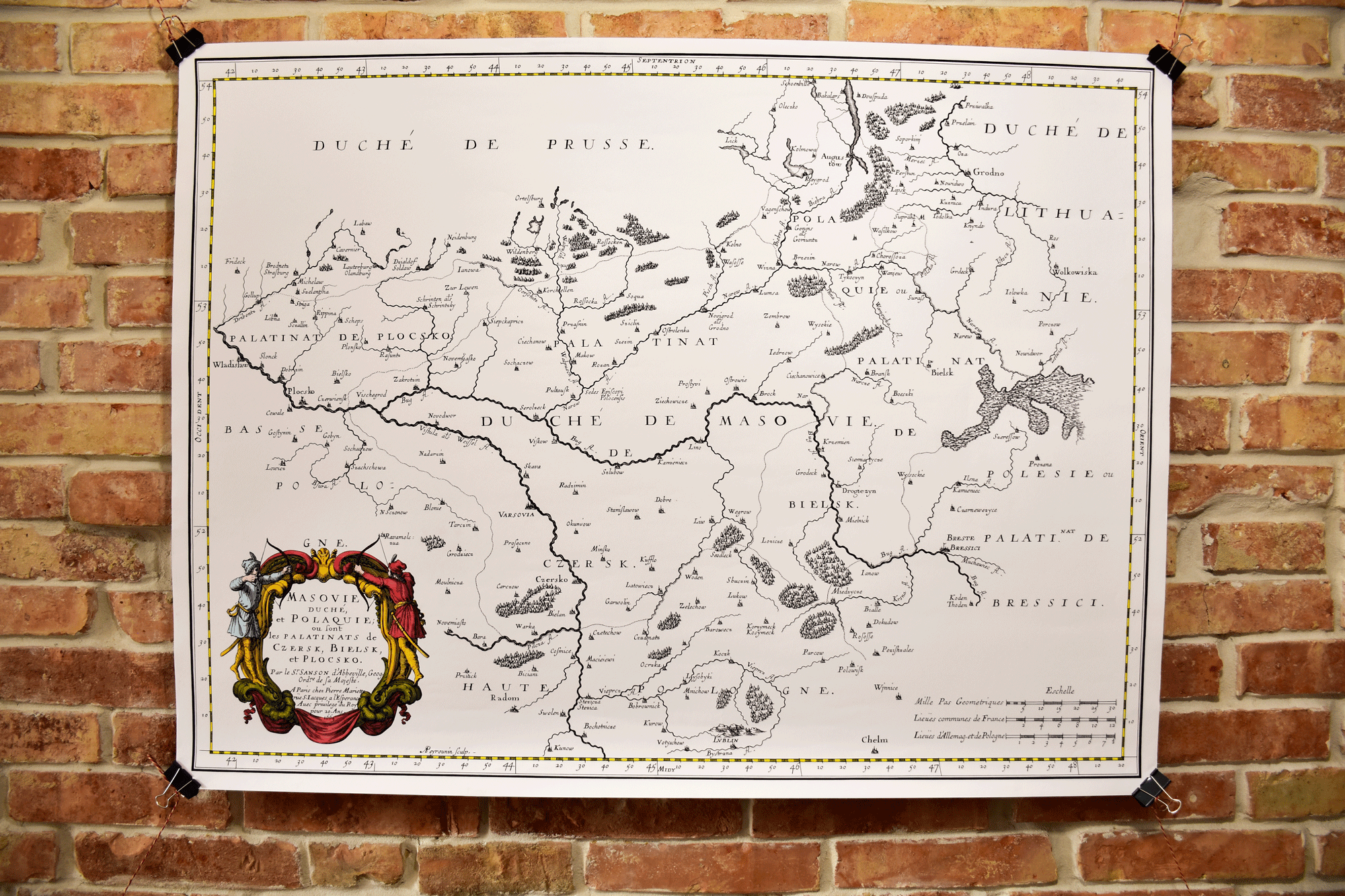 Stara mapa Mazowsza