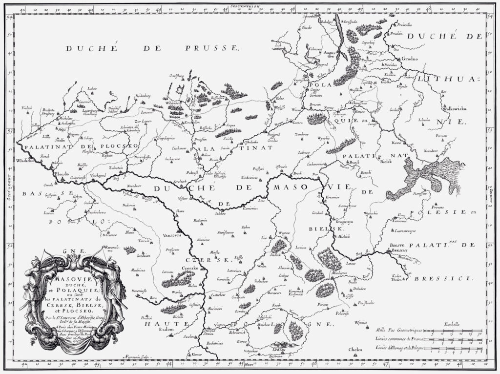 stara mapa mazowsza