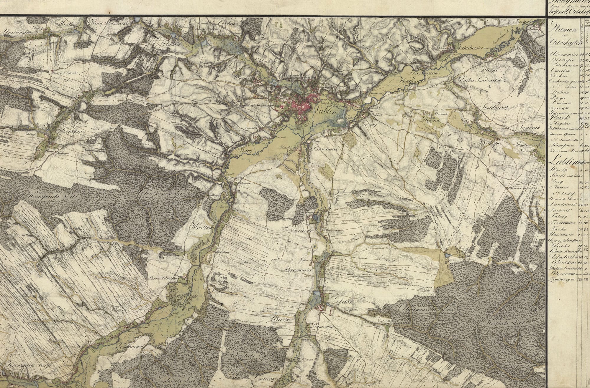 austriacka mapa Lublin