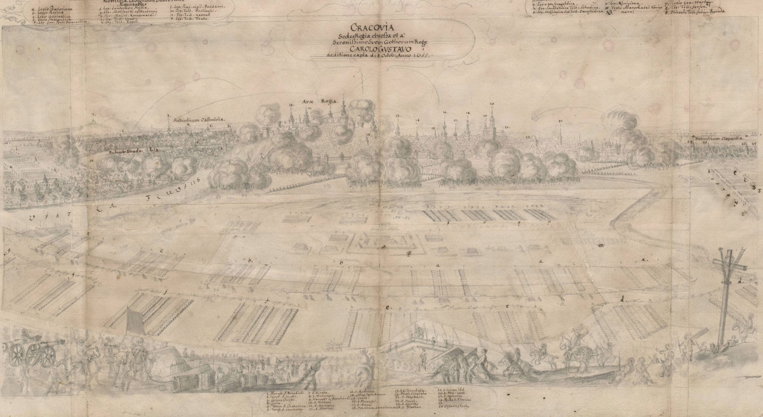 Kraków oblężenie XVII wiek