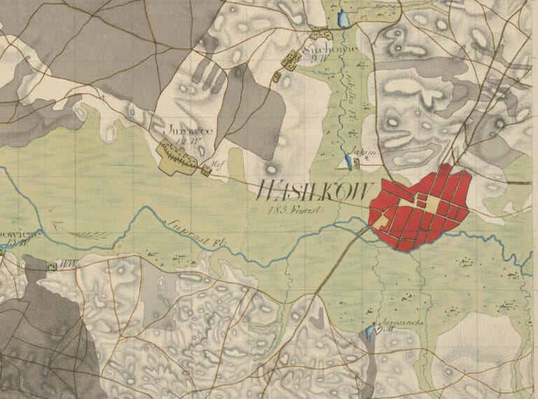 Wasilków na dawnej mapie
